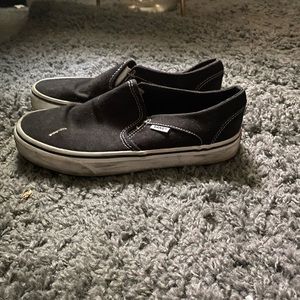 Black slip on vans